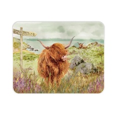 Stow Green Medium National Trust Highland Cow Worktop Protector