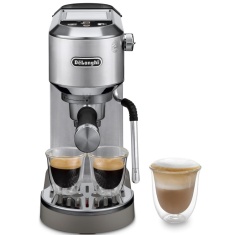 De'Longhi EC890.M Dedica Duo Manual Espresso Machine - Silver