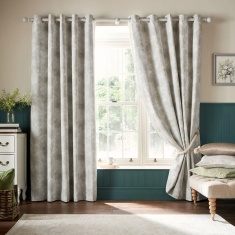 Laura Ashley Millhayes Blackout Eyelet Curtains - Natural