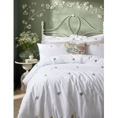 Historic Royal Palaces Royal Embroidery Duvet Set - White