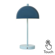 BHS Semi Dome USB-C Rechargeable Table Lamp - Blue