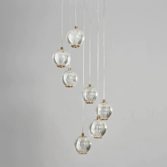 BHS Rimi Acrylic 7 Ball Cascading Ceiling Light