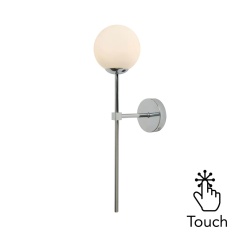 BHS USB-C Rechargeable Wall Light - Chrome