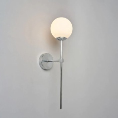 BHS USB-C Rechargeable Wall Light - Chrome