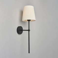 BHS USB-C Rechargeable Shaded Wall Light - Black