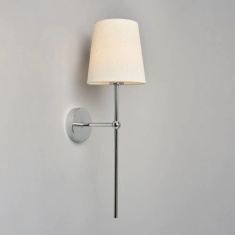 BHS USB-C Rechargeable Shaded Wall Light - Chrome