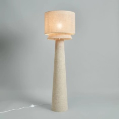 BHS Terri Tiered Floor Lamp - Natural