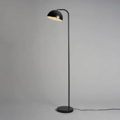 BHS Travis Arc Floor Lamp - Matt Black
