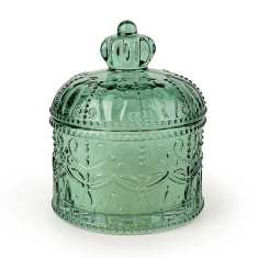 Candlelight Small Round Embossed Jar Candle With Lid Chengdu Sakura Blossom