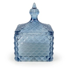 Candlelight Small Square Embossed Jar Candle Tianshui Sea Salt