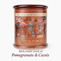 Candlelight Large Glass Lid Jar Candle Jhangye Pomegranate & Cassis