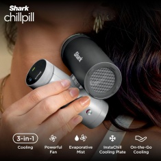Shark FA022UKGN ChillPill 3-in-1 Fan, Mist & InstaChill System - Carbon
