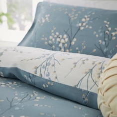 Laura Ashley Pussy Willow Pillowcase Pair - Dark Seaspray