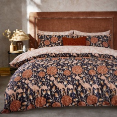 William Morris At Home Wild Tulip Duvet Set - Copper