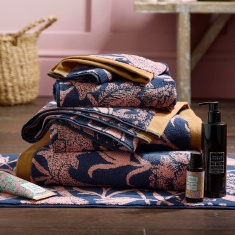 William Morris At Home Wild Tulip Towel - Copper