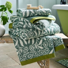 William Morris At Home Michaelmas Daisy Towel - Sage