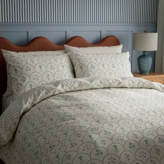 Sanderson Options Summer Scallop Duvet Set - Indigo