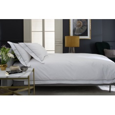 The Lyndon Company Hampstead Duvet Set - White/Silver