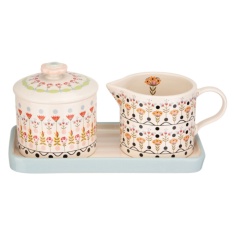 Cath Kidston Painted Table Ceramic Sugar & Milk Jug Set Cath Kidston Painted Table Ceramic Sugar & Milk Jug Set