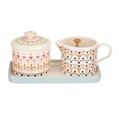 Cath Kidston Painted Table Ceramic Sugar & Milk Jug Set