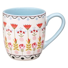 Cath Kidston Painted Table Breakfast Mug - Blue