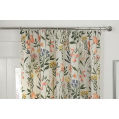 Sundour Meadow Lined Pencil Pleat Curtains - Multi