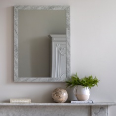 Gallery Direct Romano Rectangle Mirror 57x77cm - Marbled White