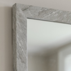 Gallery Direct Romano Rectangle Mirror 57x77cm - Marbled White