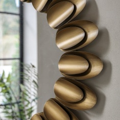 Gallery Direct Cranfield Round Mirror 94cm - Bronze