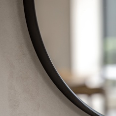Gallery Direct Holworth Pebble Mirror Small - Black
