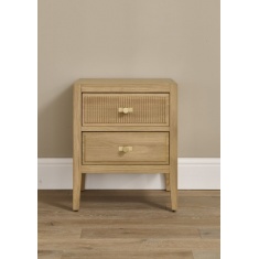 Illinois 2 Drawer Bedside - Oak