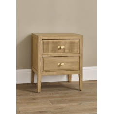 Illinois 2 Drawer Bedside - Oak