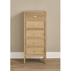 Illinois 5 Drawer Wellington Chest - Oak