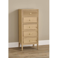 Illinois 5 Drawer Wellington Chest - Oak
