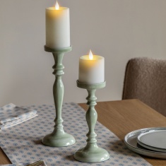 Gallery Direct Alzira Candlesticks Set of 2 - Green