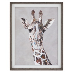 Art Marketing In The Wild Framed Giraffe Canvas