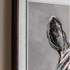 Art Marketing In The Wild Framed Zebra Canvas