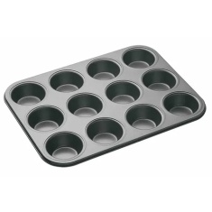Masterclass Non-Stick Twelve Hole Deep Baking Pan 35x27cm