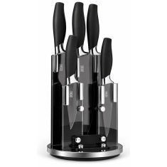 Taylors Eye Witness Brooklyn Chrome 5 Piece Knife Block