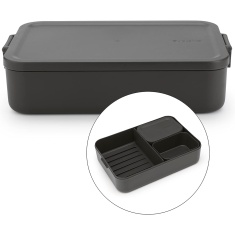 Brabantia Make & Take Bento Lunch Box - Dark Grey