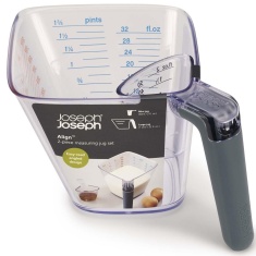 Joseph Joseph Align 2 Piece Measuring Jug Set - Grey