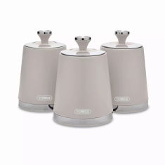Tower Cavaletto Storage Canisters Set of 3 - Latte