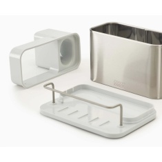 Joseph Joseph Surface Stainless-Steel Sink Tidy - Light Stone