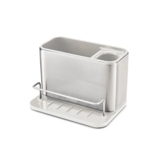 Joseph Joseph Surface Stainless-Steel Sink Tidy - Light Stone