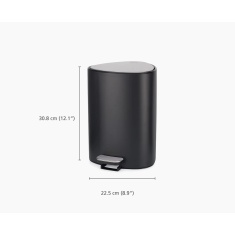 Joseph Joseph EasyStore 5L Pedal Bin - Matt Black