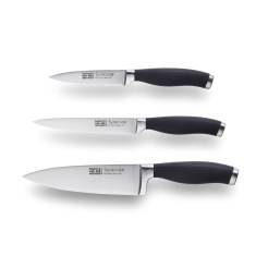 Taylors Eye Witness Syracuse 3 Piece Knife Set - Black