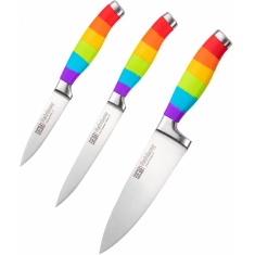 Taylors Eye Witness Rainbow 3 Piece Knife Set