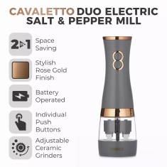 Tower Cavaletto Duo Salt & Pepper Mill - Grey