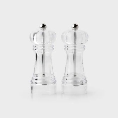 Taylors Eye Witness Salt & Pepper Mill Set - Clear