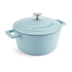 Masterclass Cast Aluminium Casserole Dish 20cm - Sky Blue